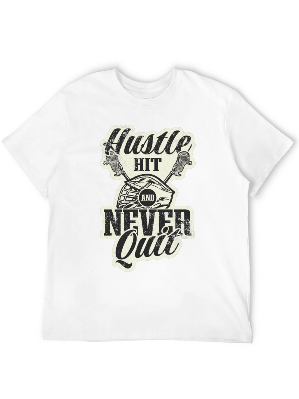 Hustle Hit Never Quit Graphic T-Shirt