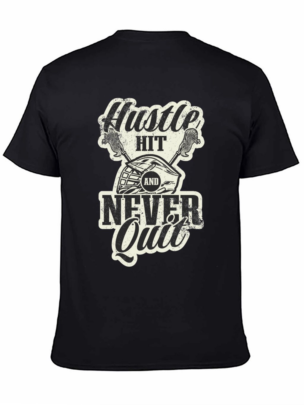 Hustle Hit Never Quit Graphic T-Shirt