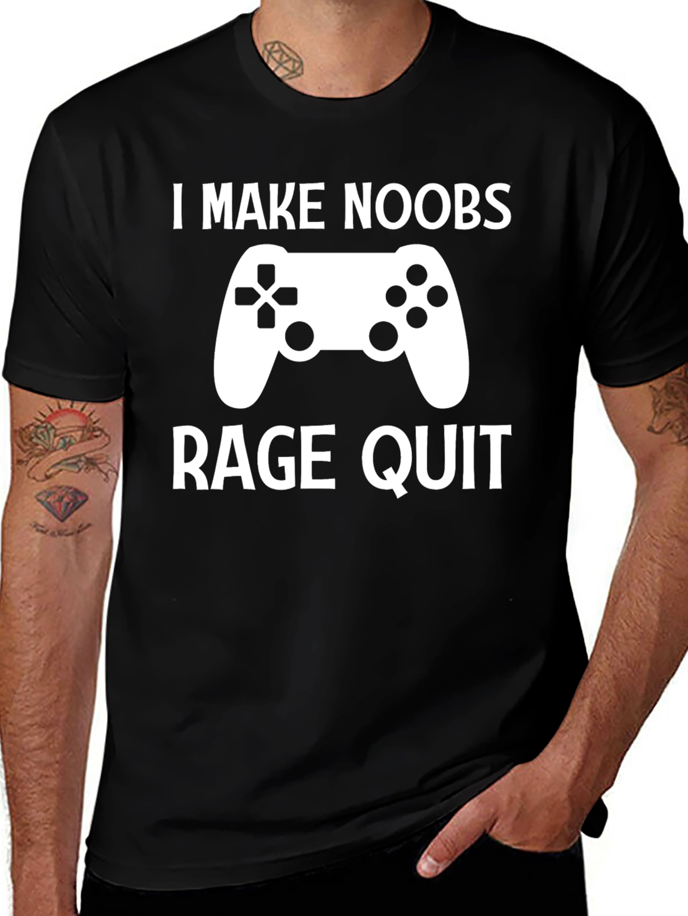 I Make Noobs Rage Quit Gamer T-Shirt