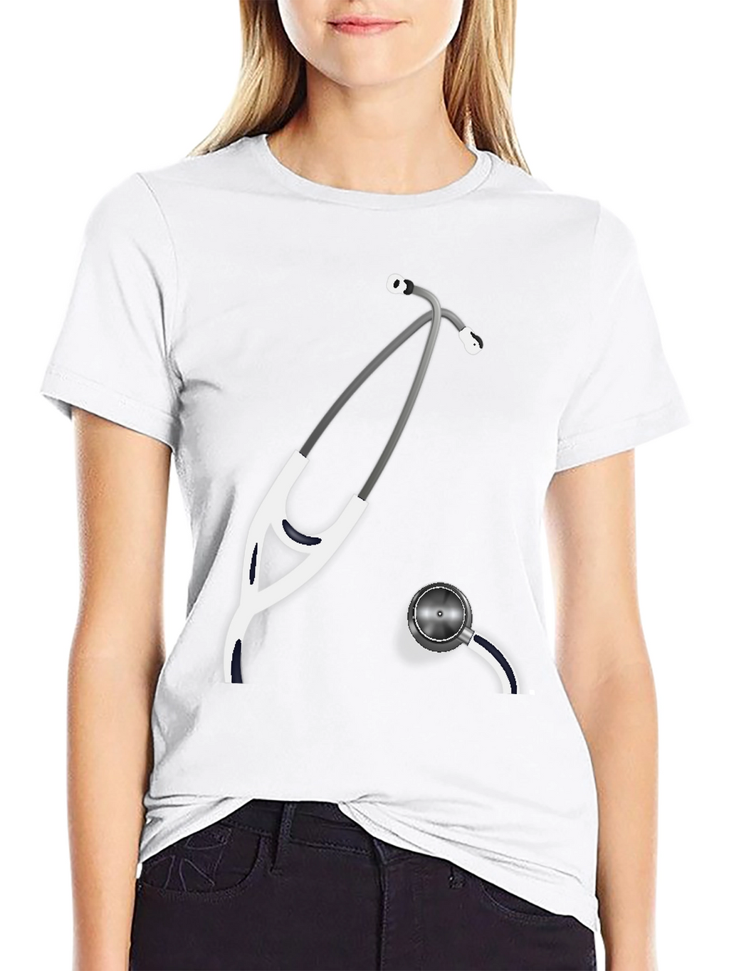 Stethoscope Graphic Tee - Medical Profession Shirt