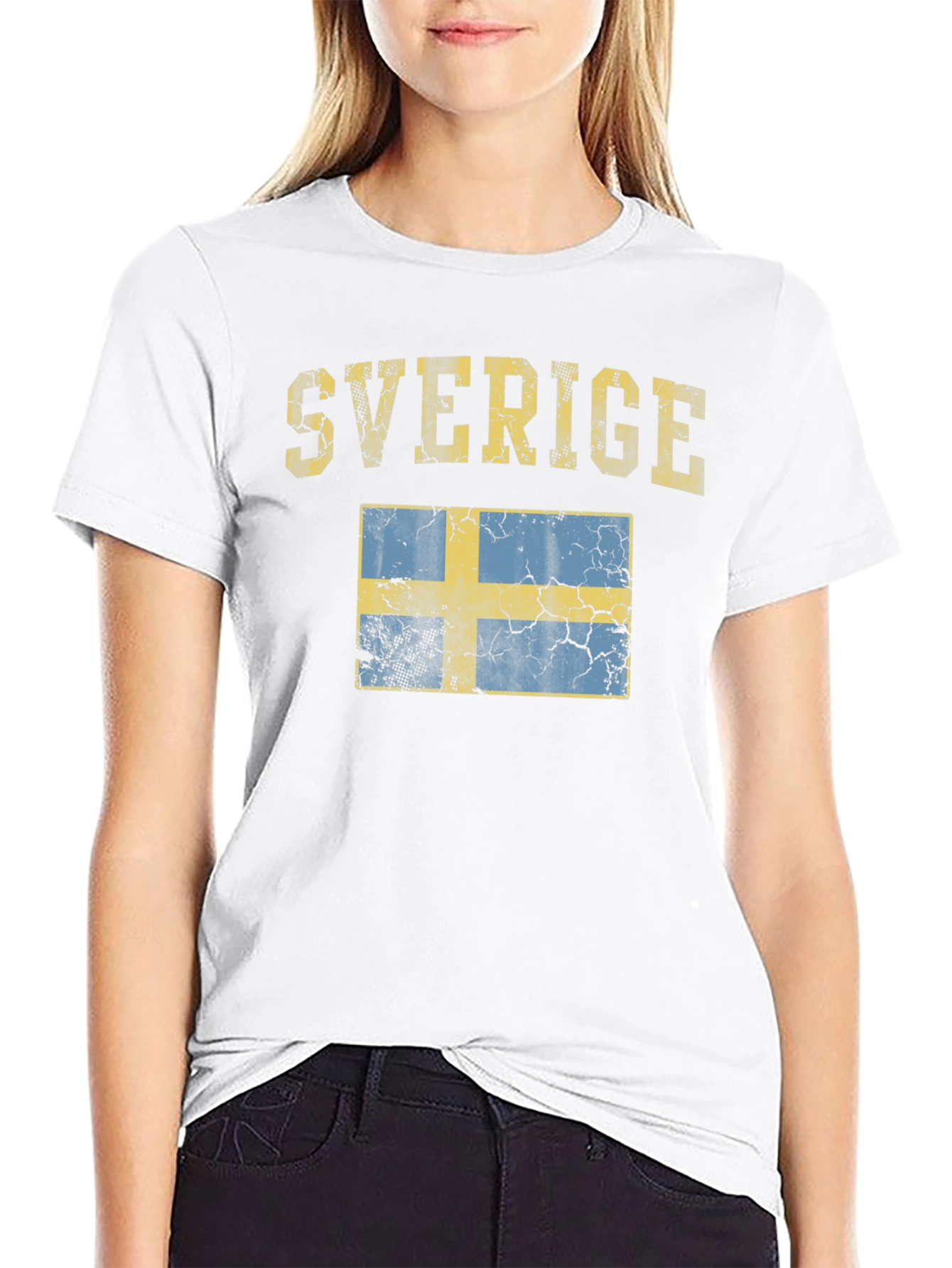 Sverige Flag Graphic T-Shirt