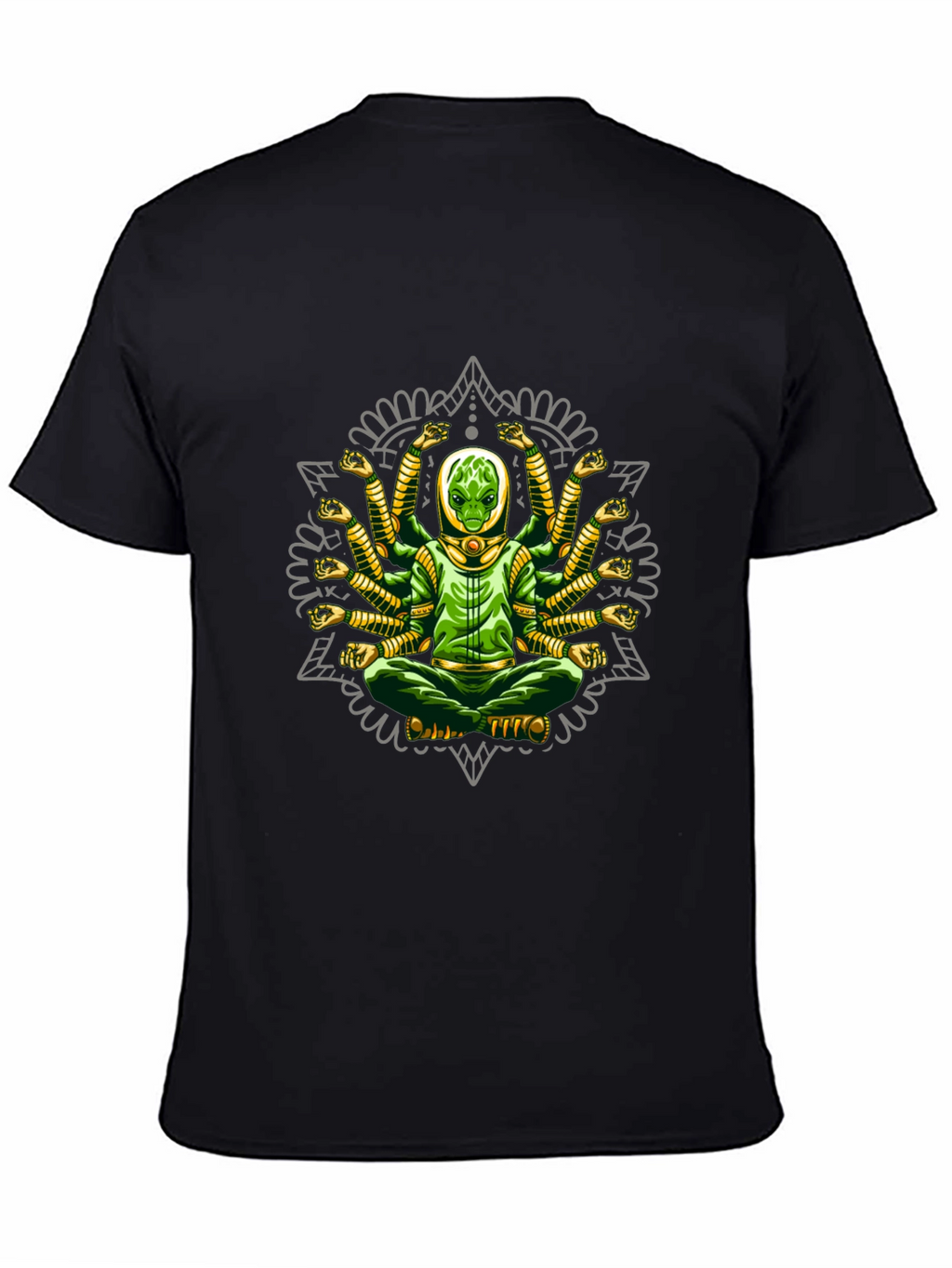 Multi-Armed Alien Meditation T-Shirt