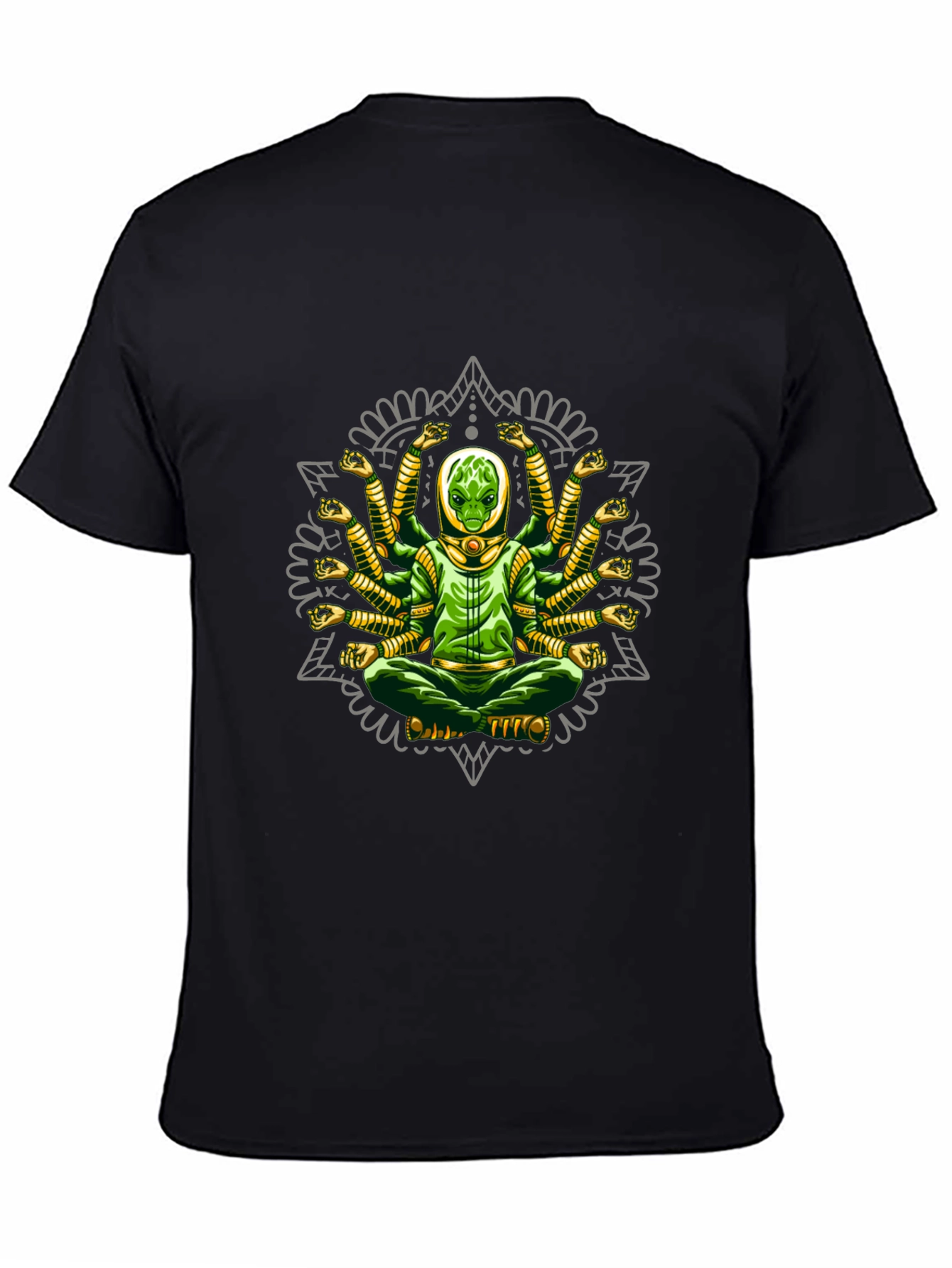 Multi-Armed Alien Meditation T-Shirt