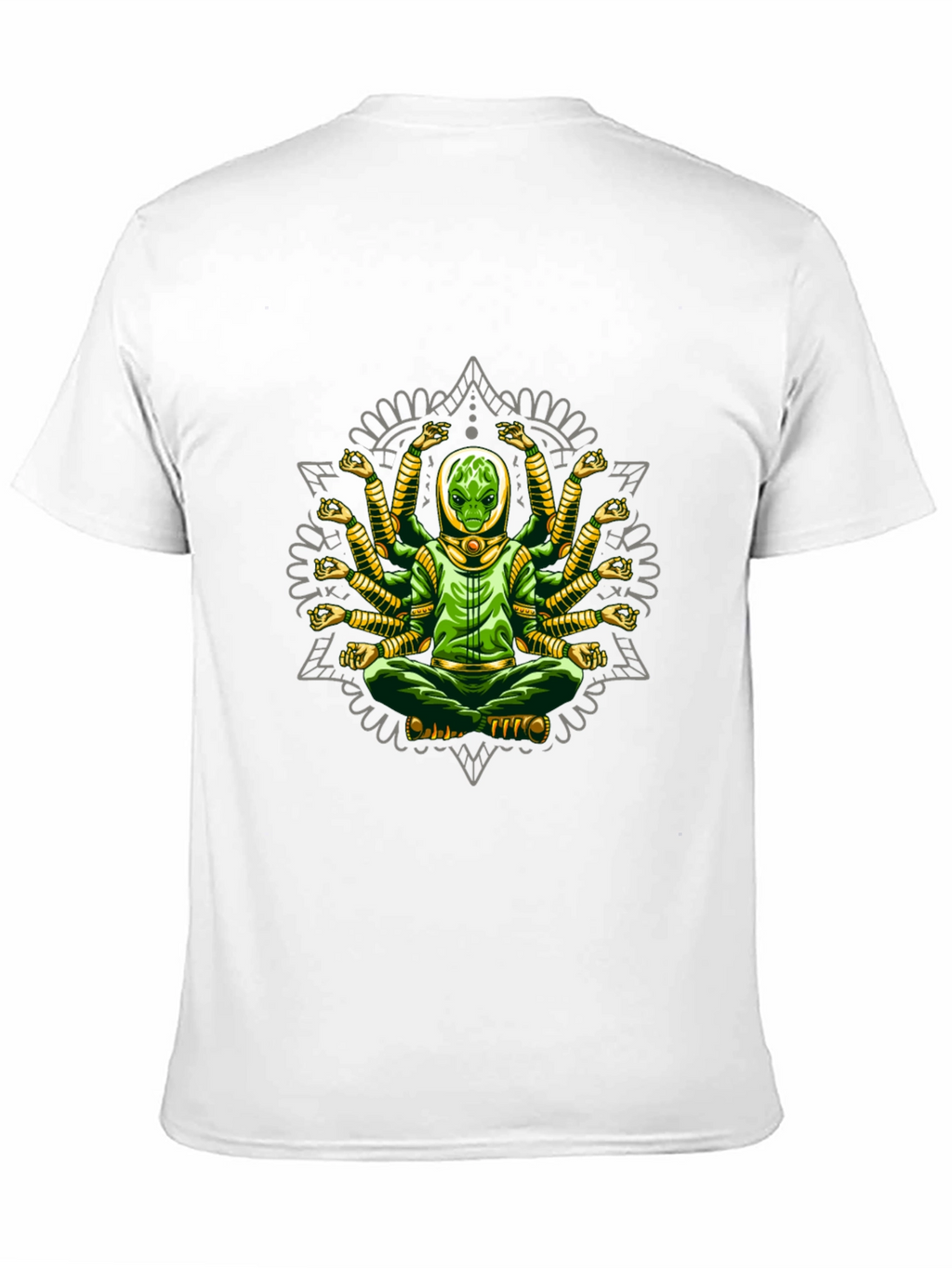 Multi-Armed Alien Meditation T-Shirt