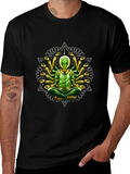 Multi-Armed Alien Meditation T-Shirt