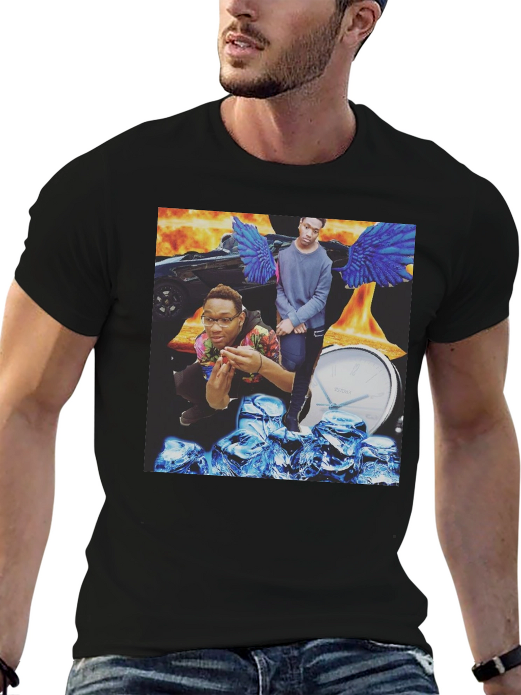 Mens Graphic Print T-Shirt - Unique Design