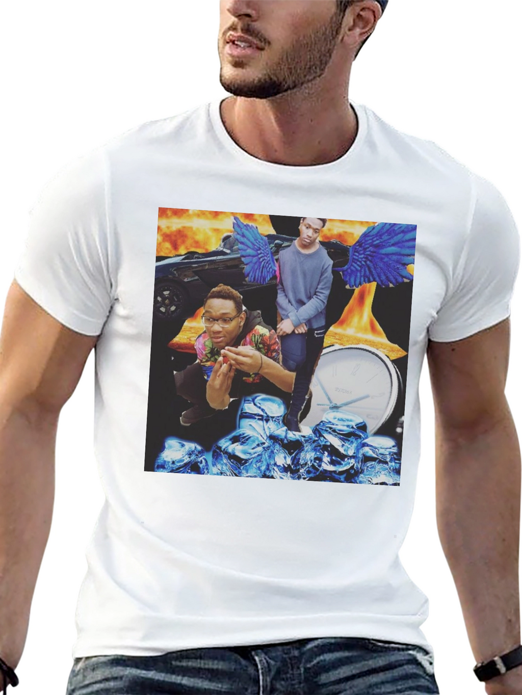 Mens Graphic Print T-Shirt - Unique Design