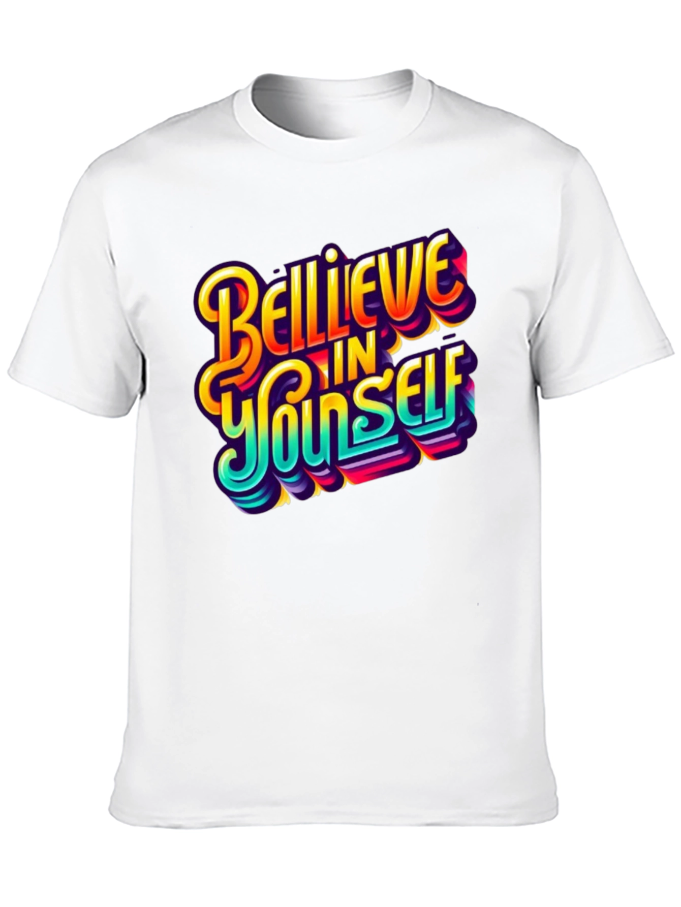 Believe In Yourself Graphic Tee - Black