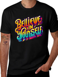 Believe In Yourself Graphic Tee - Black