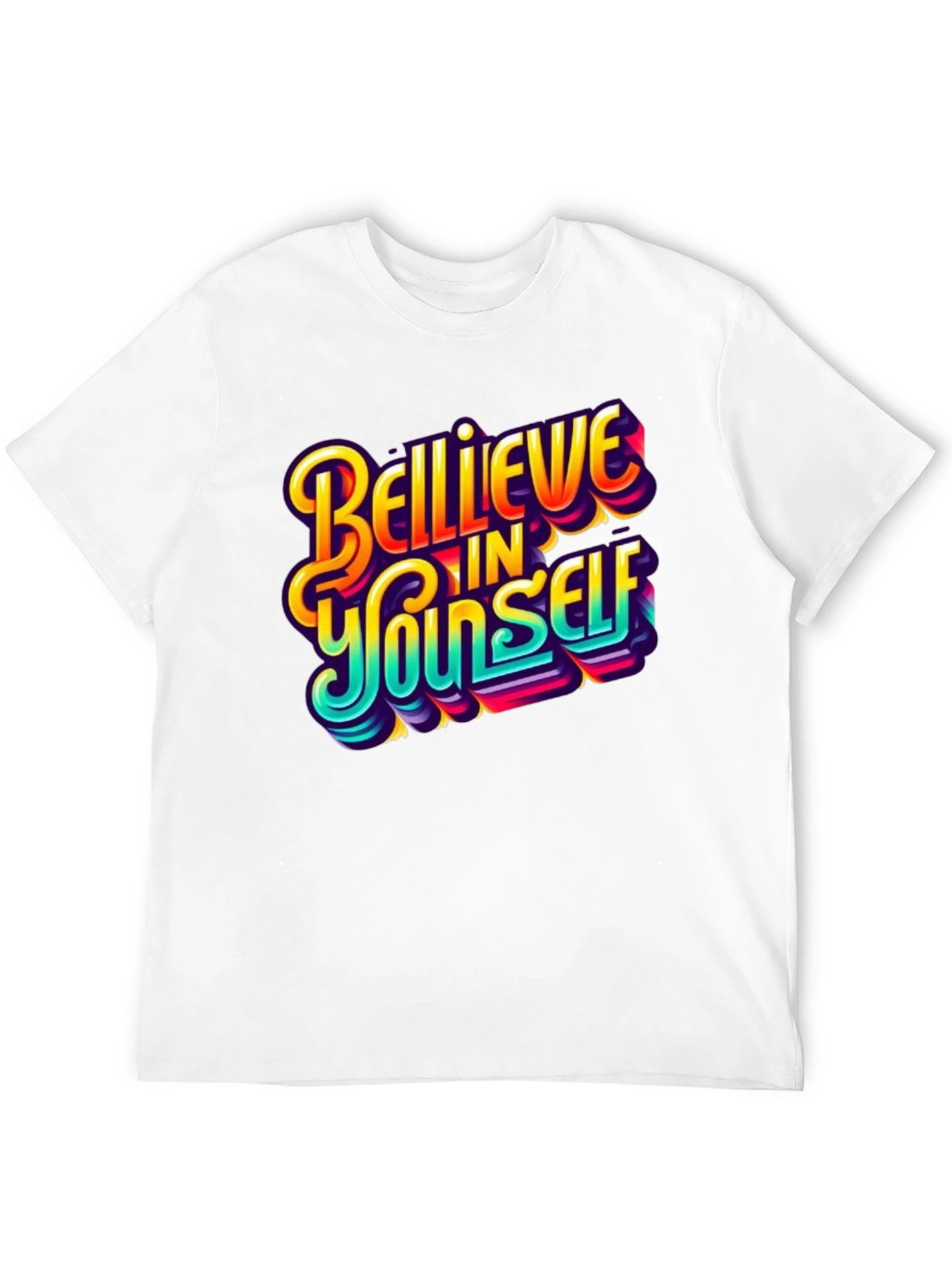 Believe In Yourself Graphic Tee - Black