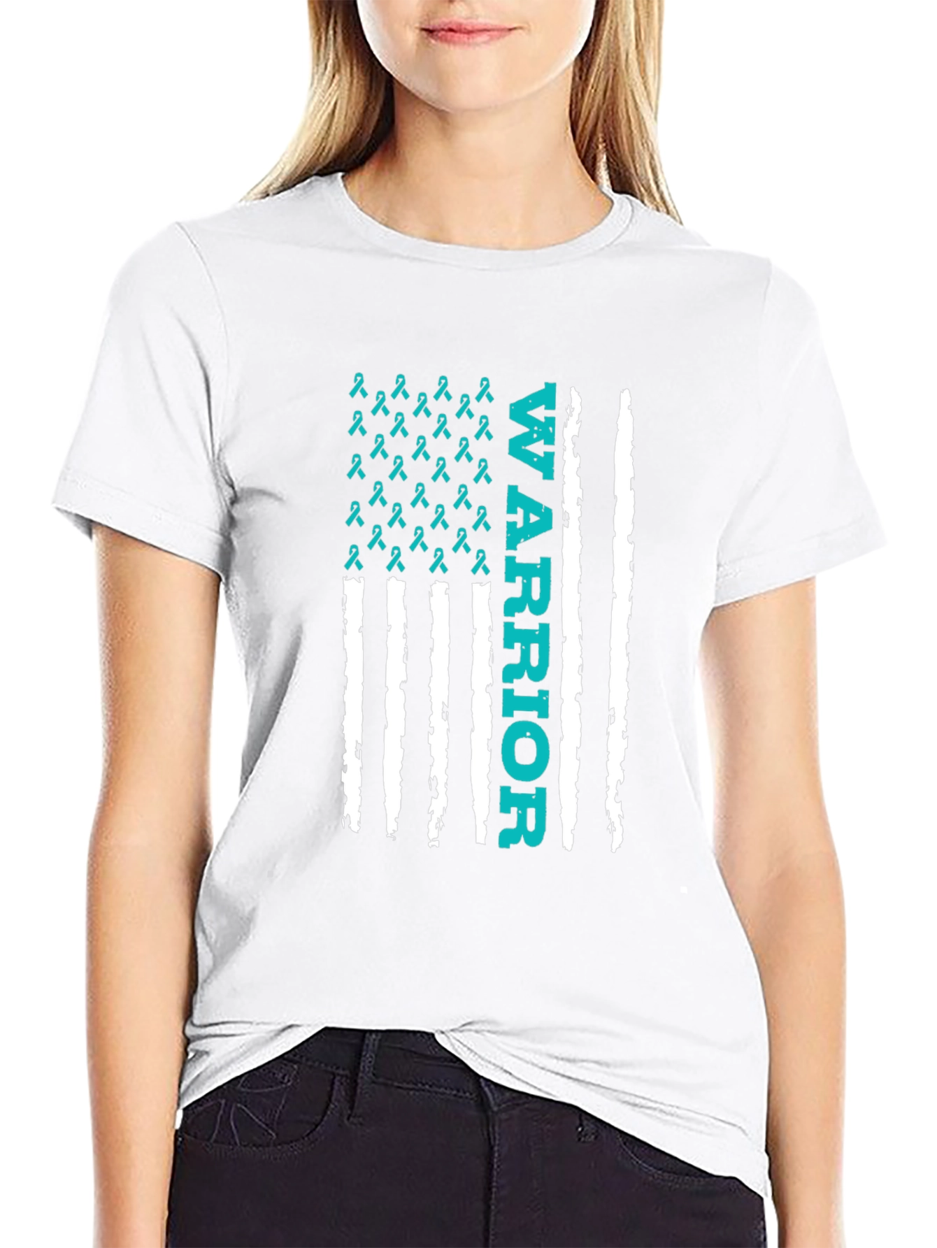 Warrior Awareness Ribbon Graphic Tee