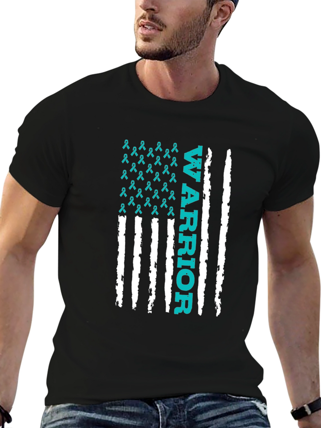 Warrior Awareness Ribbon Graphic Tee