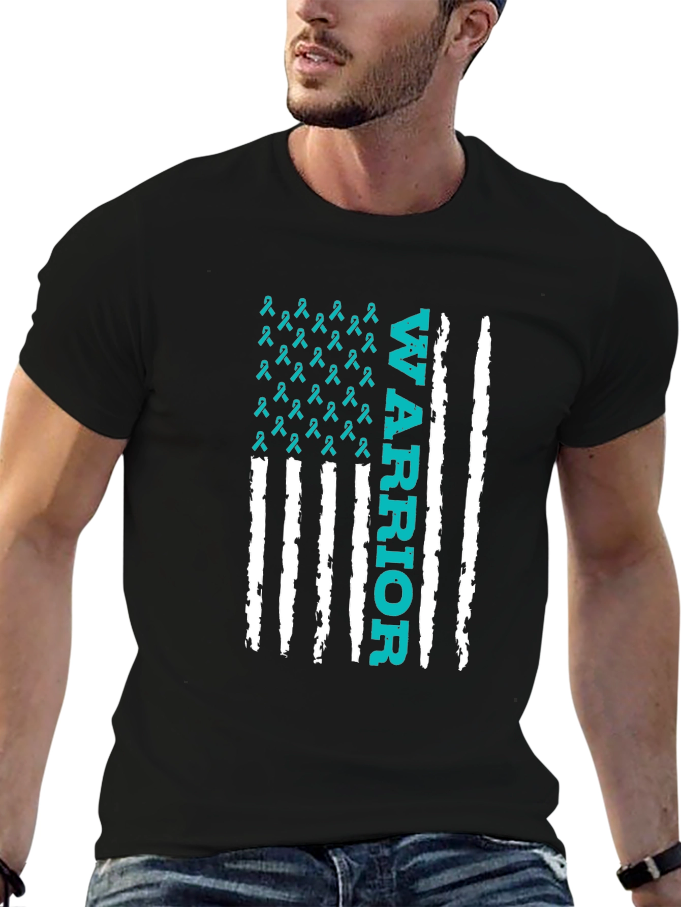 Warrior Awareness Ribbon Graphic Tee