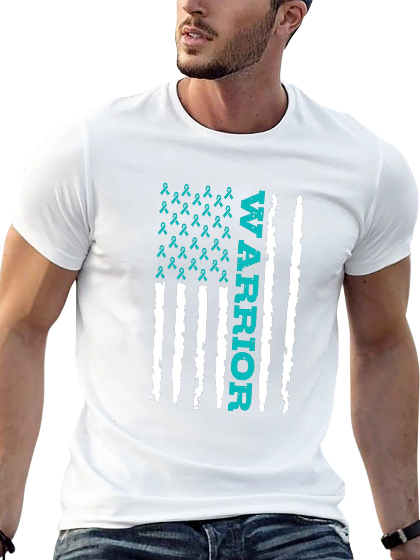 Warrior Awareness Ribbon Graphic Tee