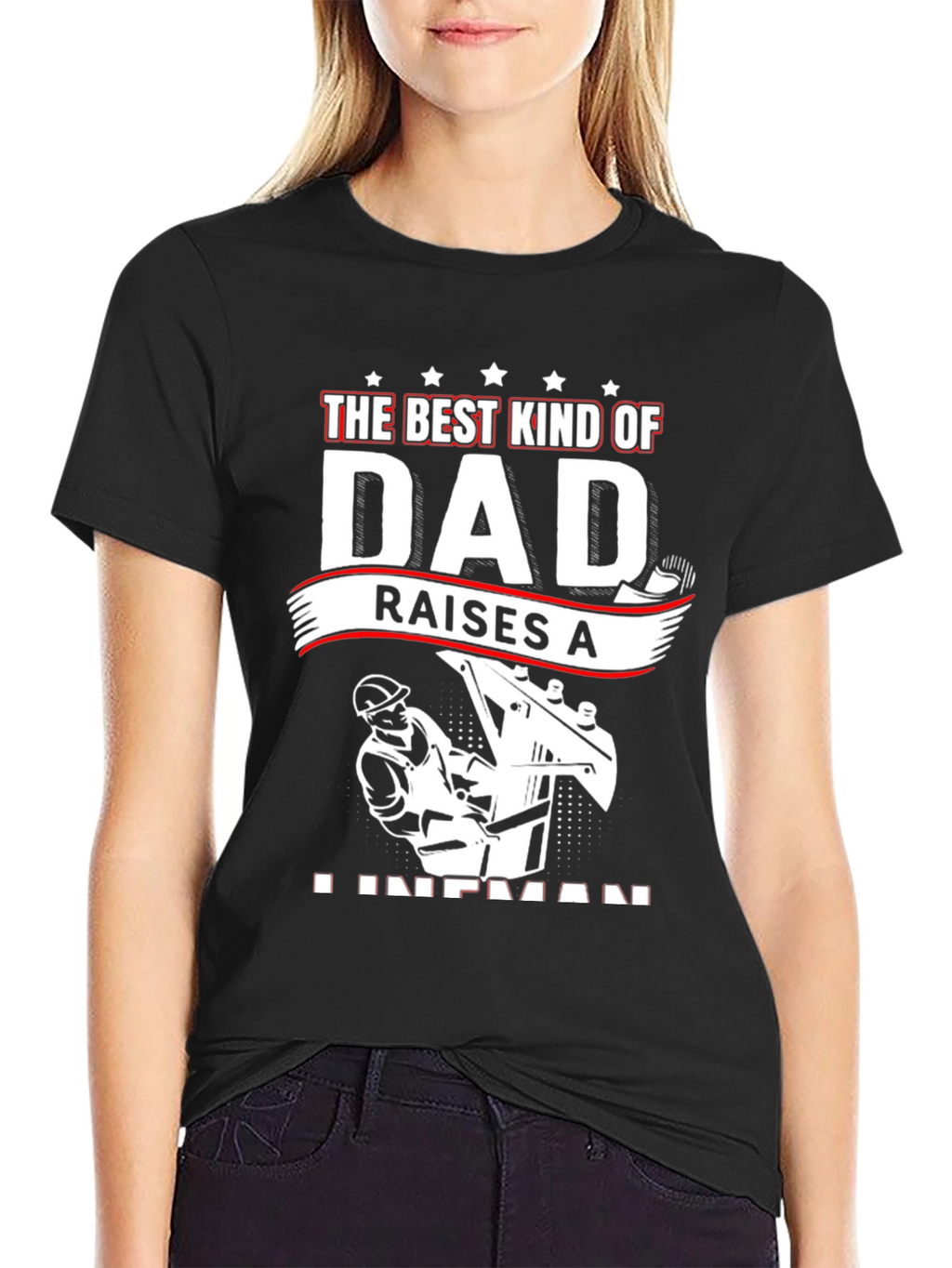 Best Dad Lineman T-Shirt