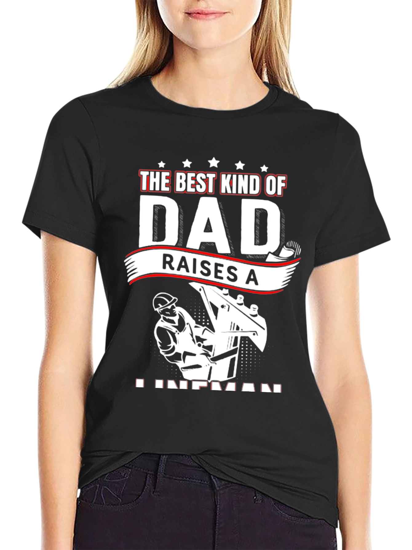 Best Dad Lineman T-Shirt