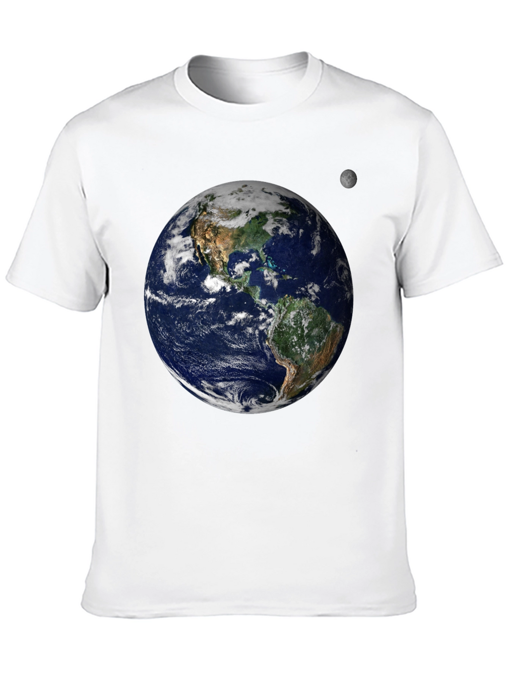 Earth and Moon Graphic Tee - Black