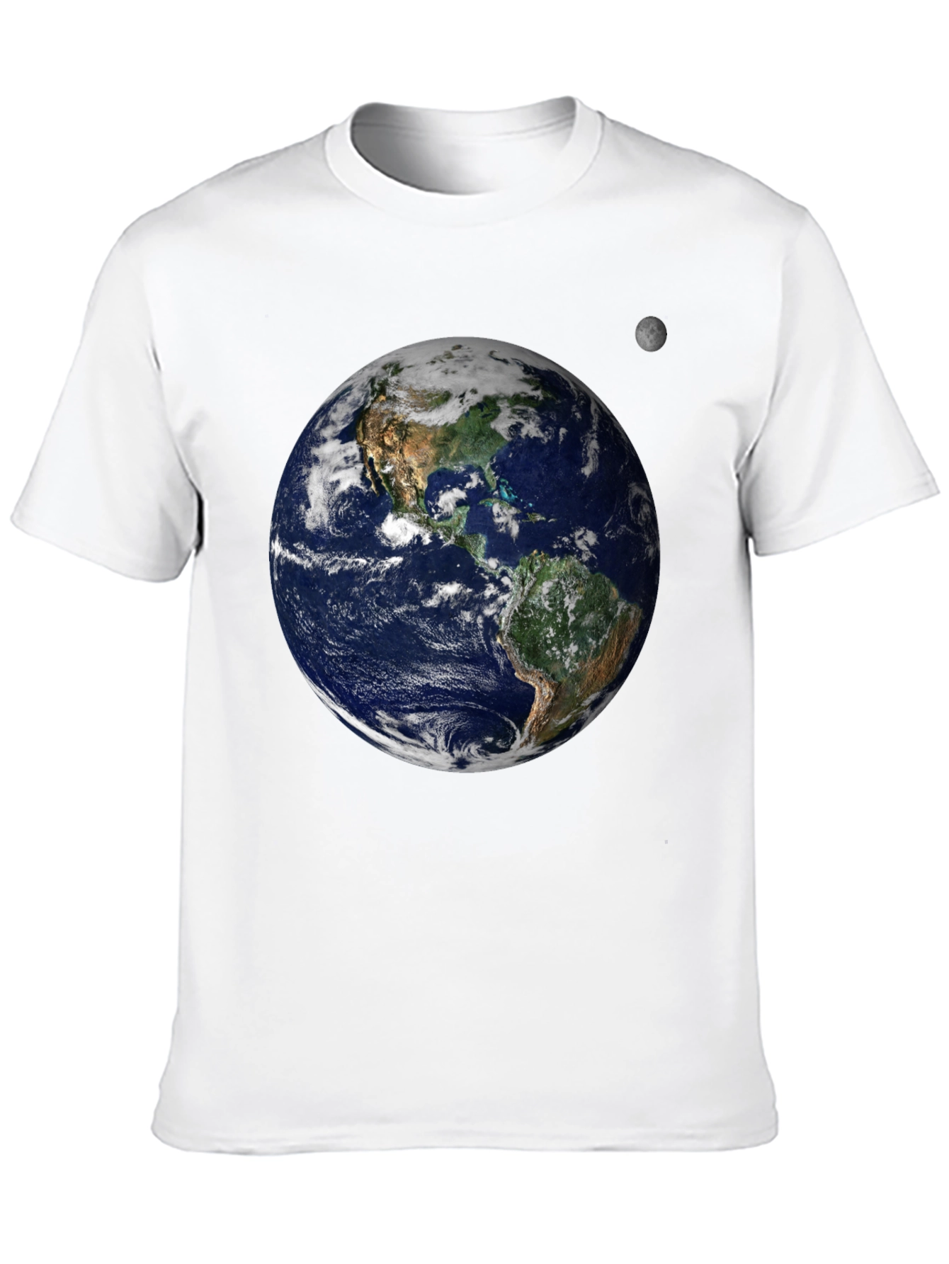 Earth and Moon Graphic Tee - Black