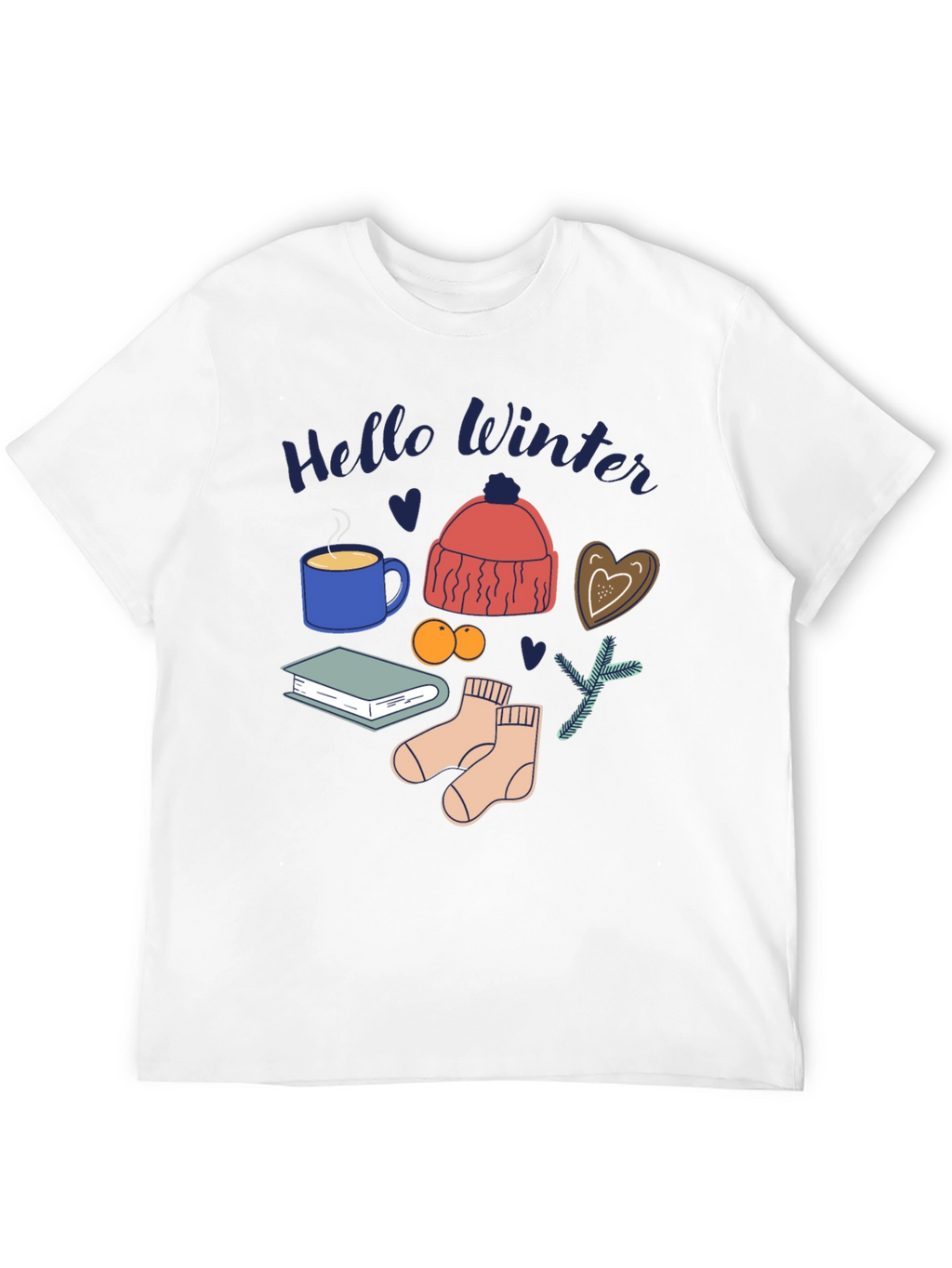 Hello Winter T-Shirt: Cozy Season Design