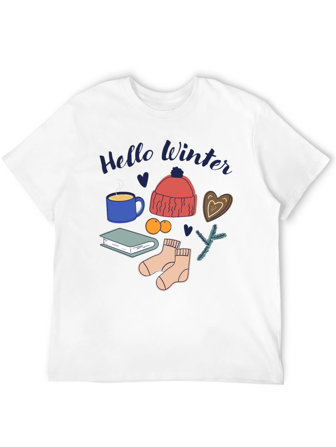 Hello Winter T-Shirt: Cozy Season Design