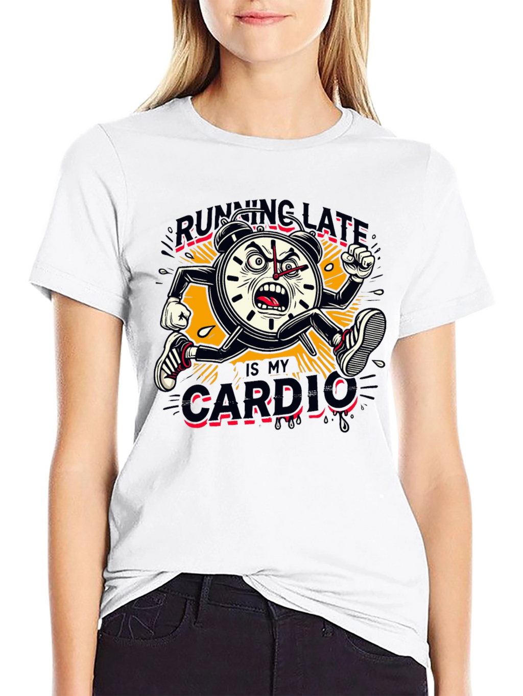 Running Late Cardio Graphic Tee