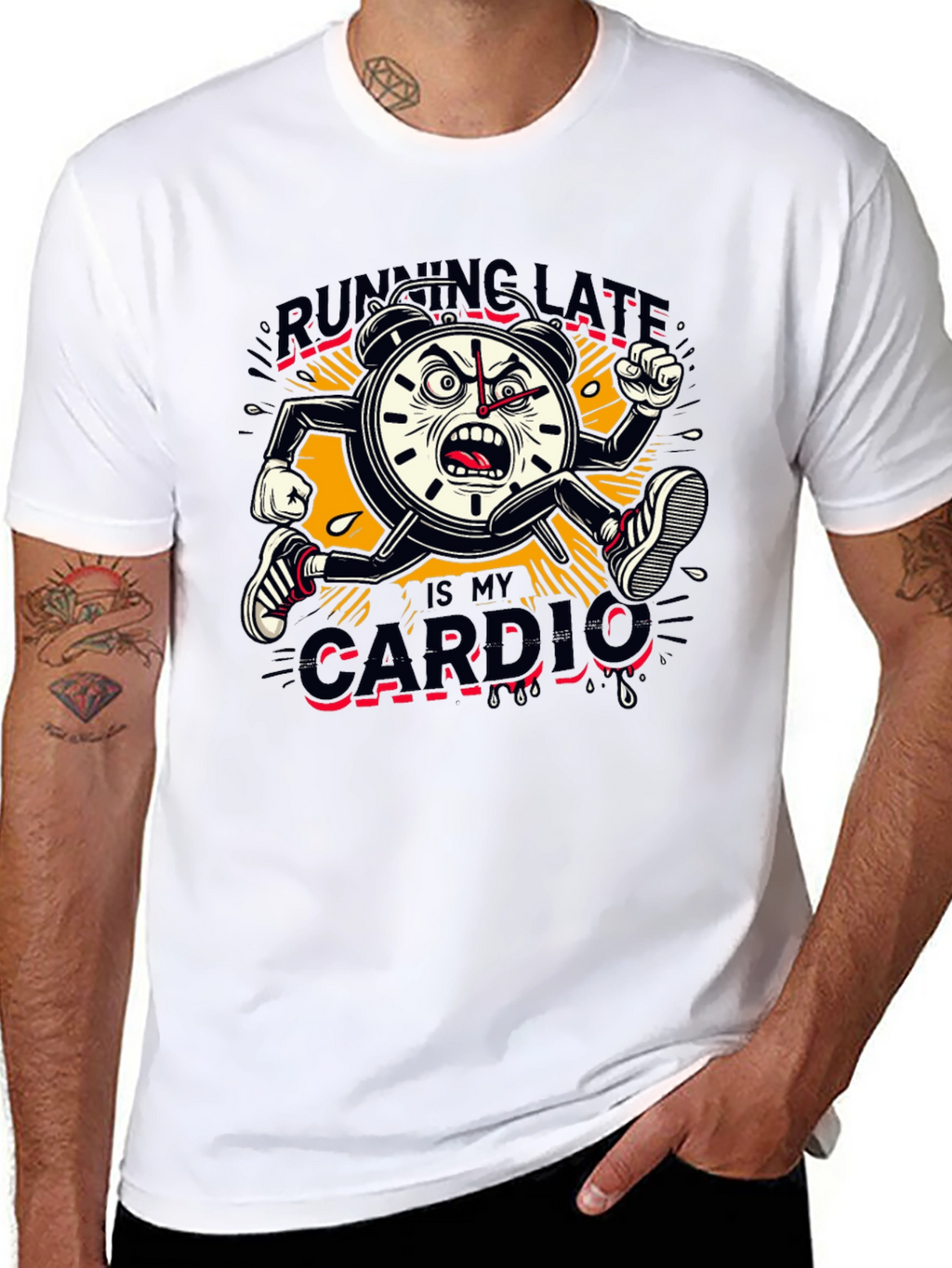 Running Late Cardio Graphic Tee