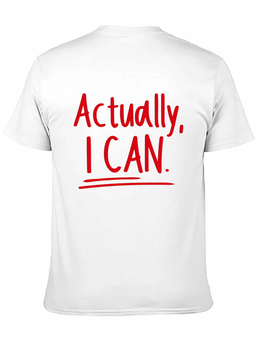 Actually I Can Black T-Shirt