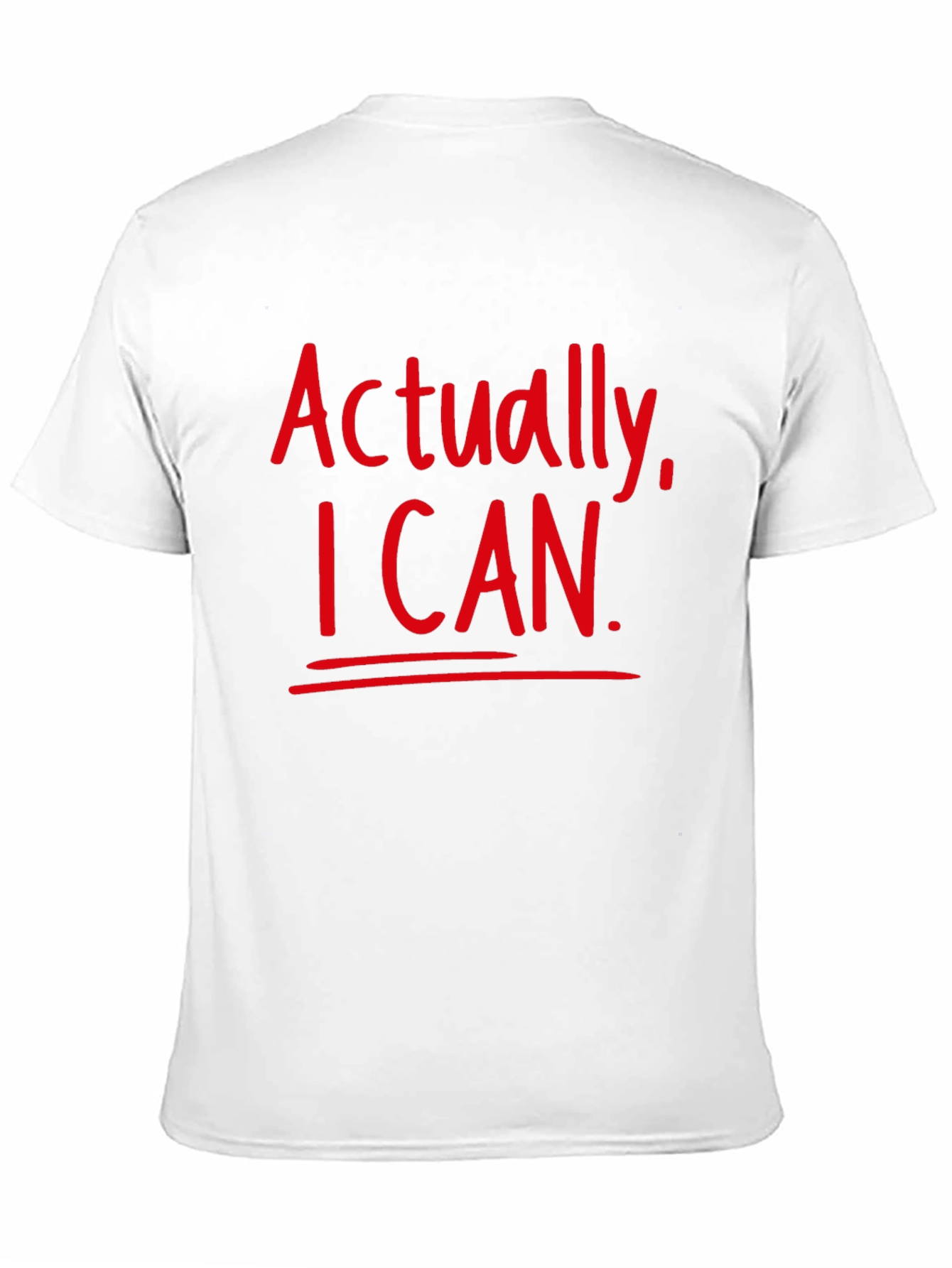 Actually I Can Black T-Shirt
