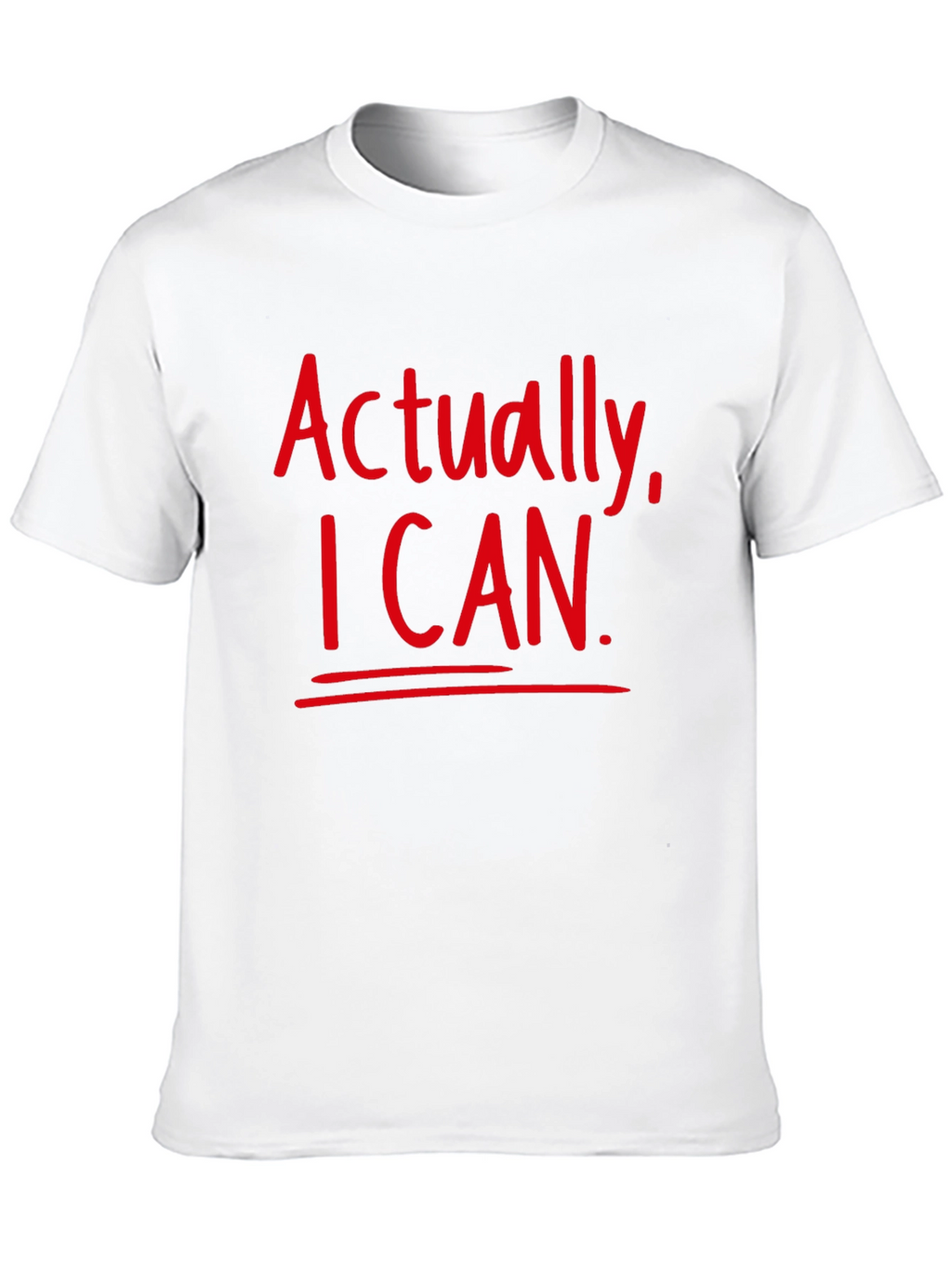 Actually I Can Black T-Shirt