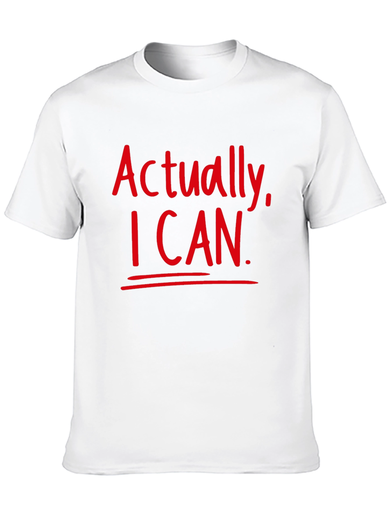 Actually I Can Black T-Shirt