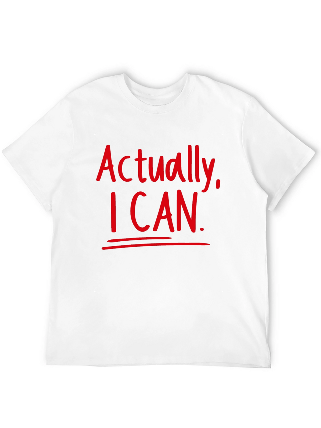 Actually I Can Black T-Shirt