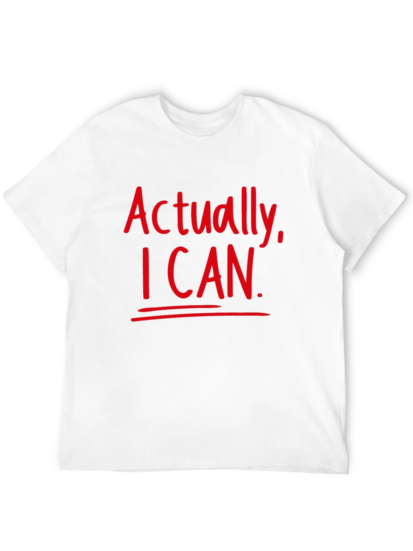 Actually I Can Black T-Shirt