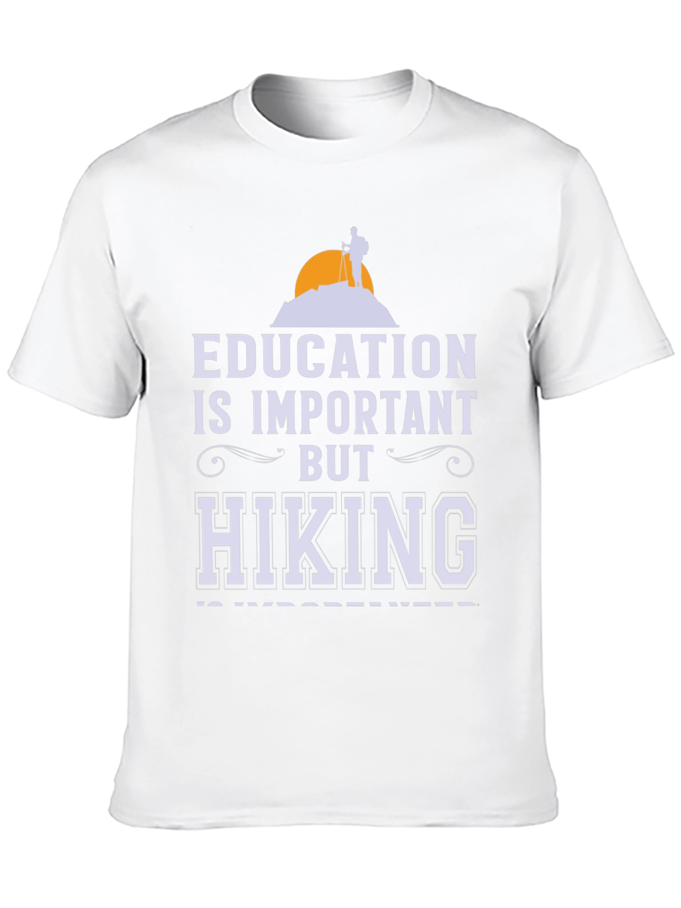Education vs Hiking Graphic Tee