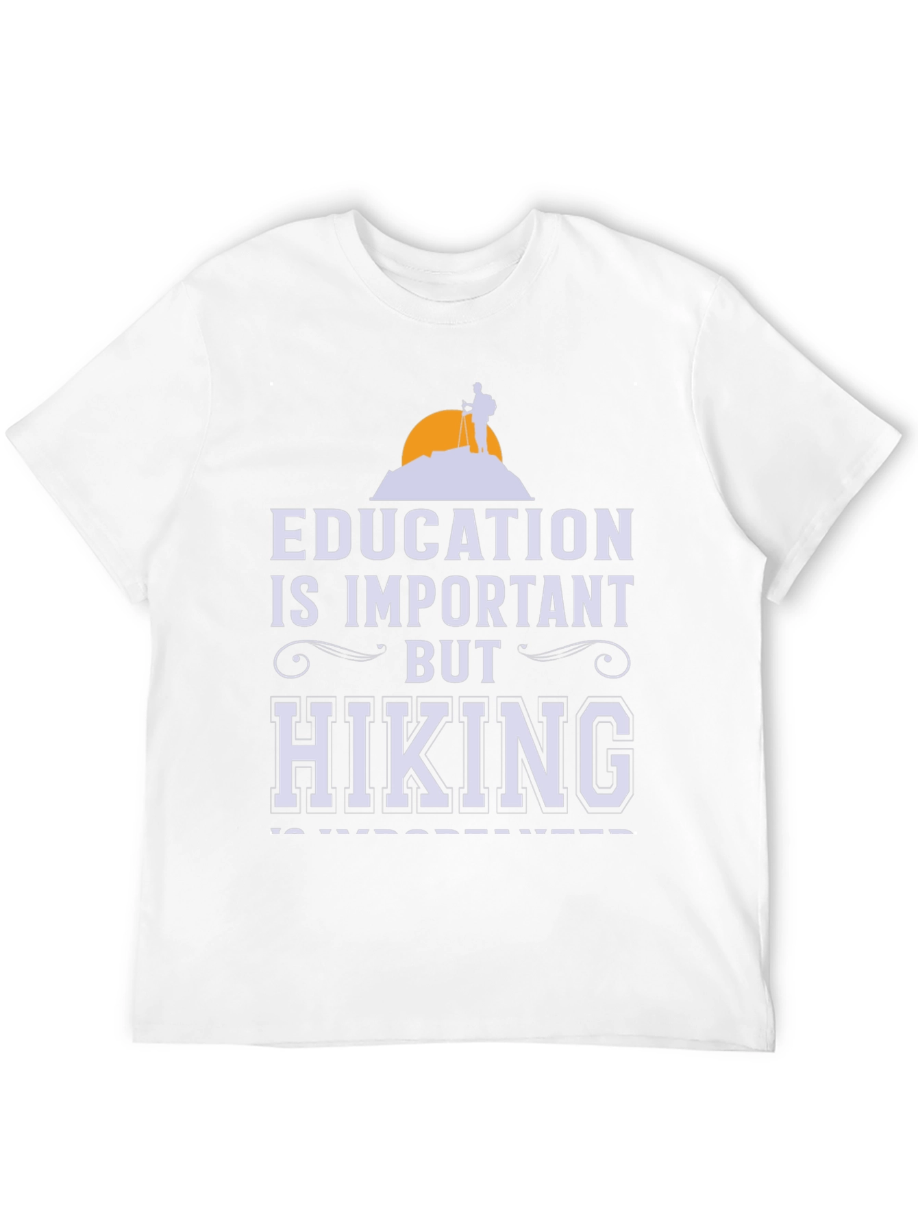 Education vs Hiking Graphic Tee