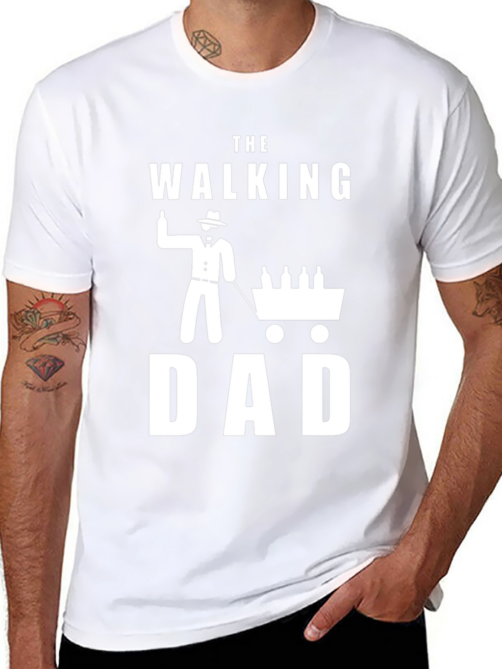The Walking Dad Novelty Graphic T-Shirt