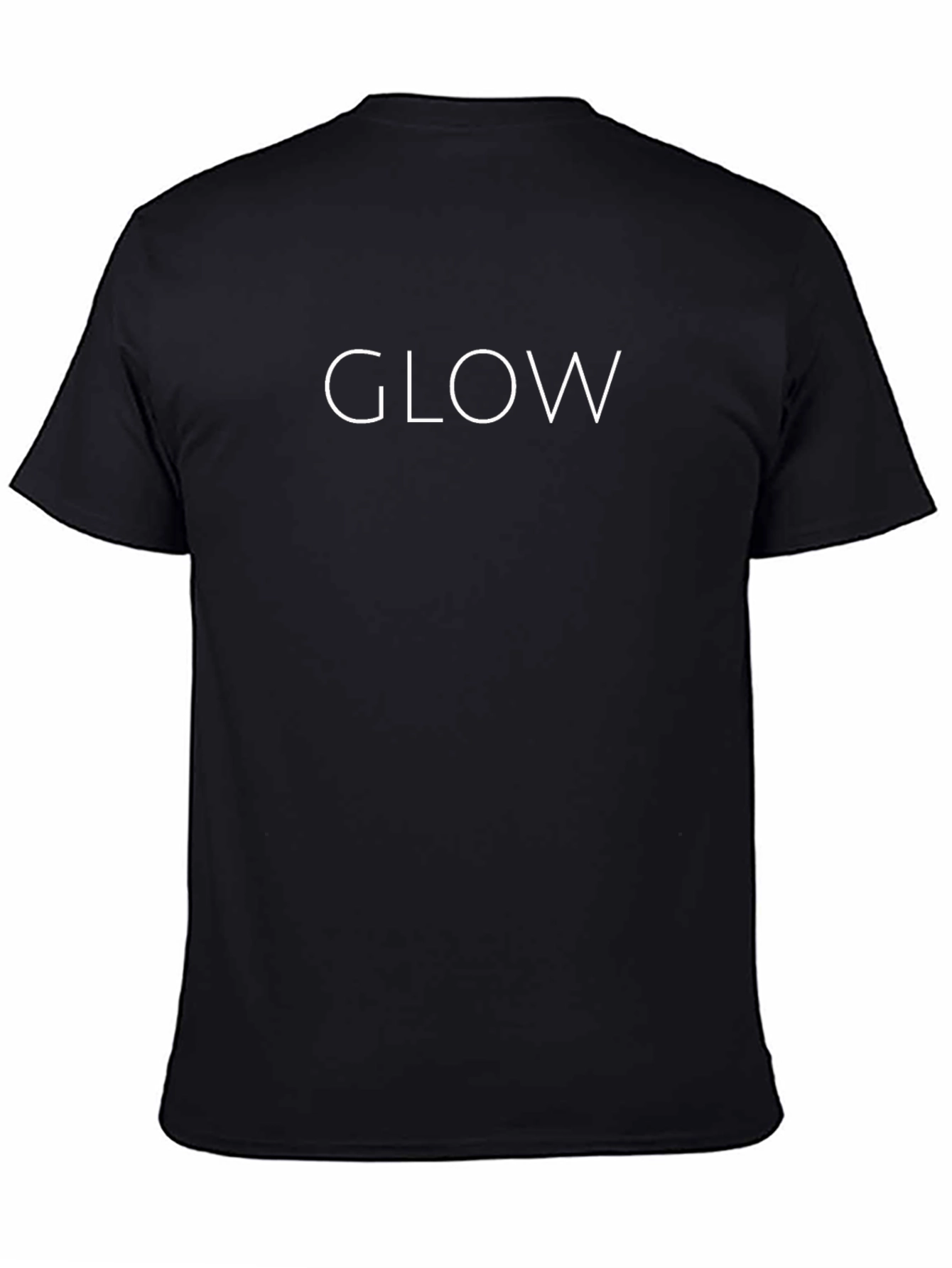 Glow Graphic T-Shirt - Mens Black Crew Neck