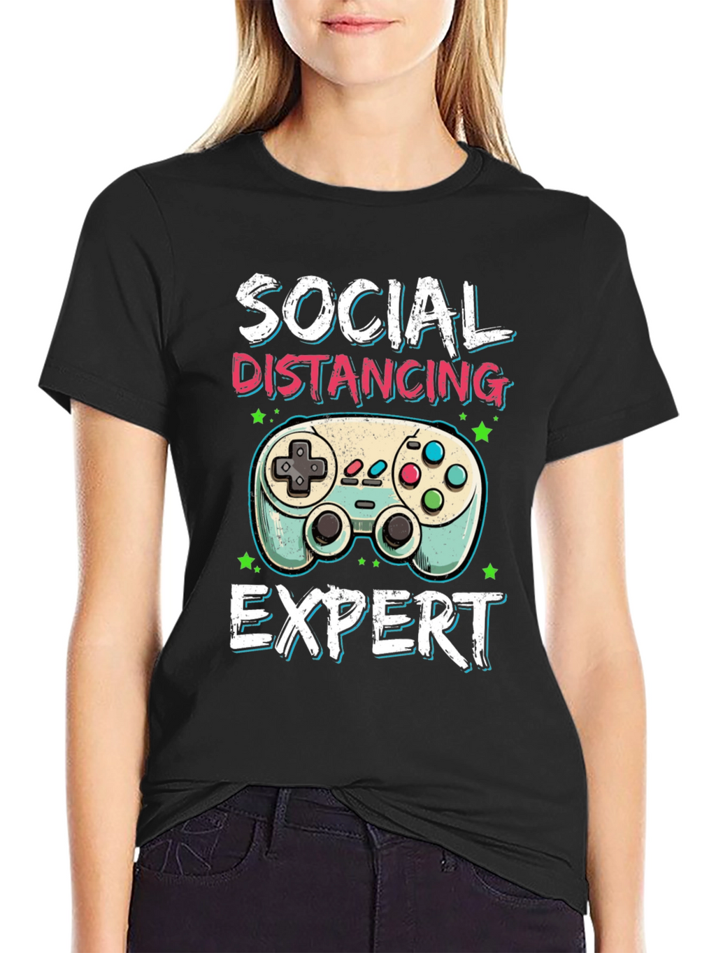 Social Distancing Expert Gamer T-Shirt
