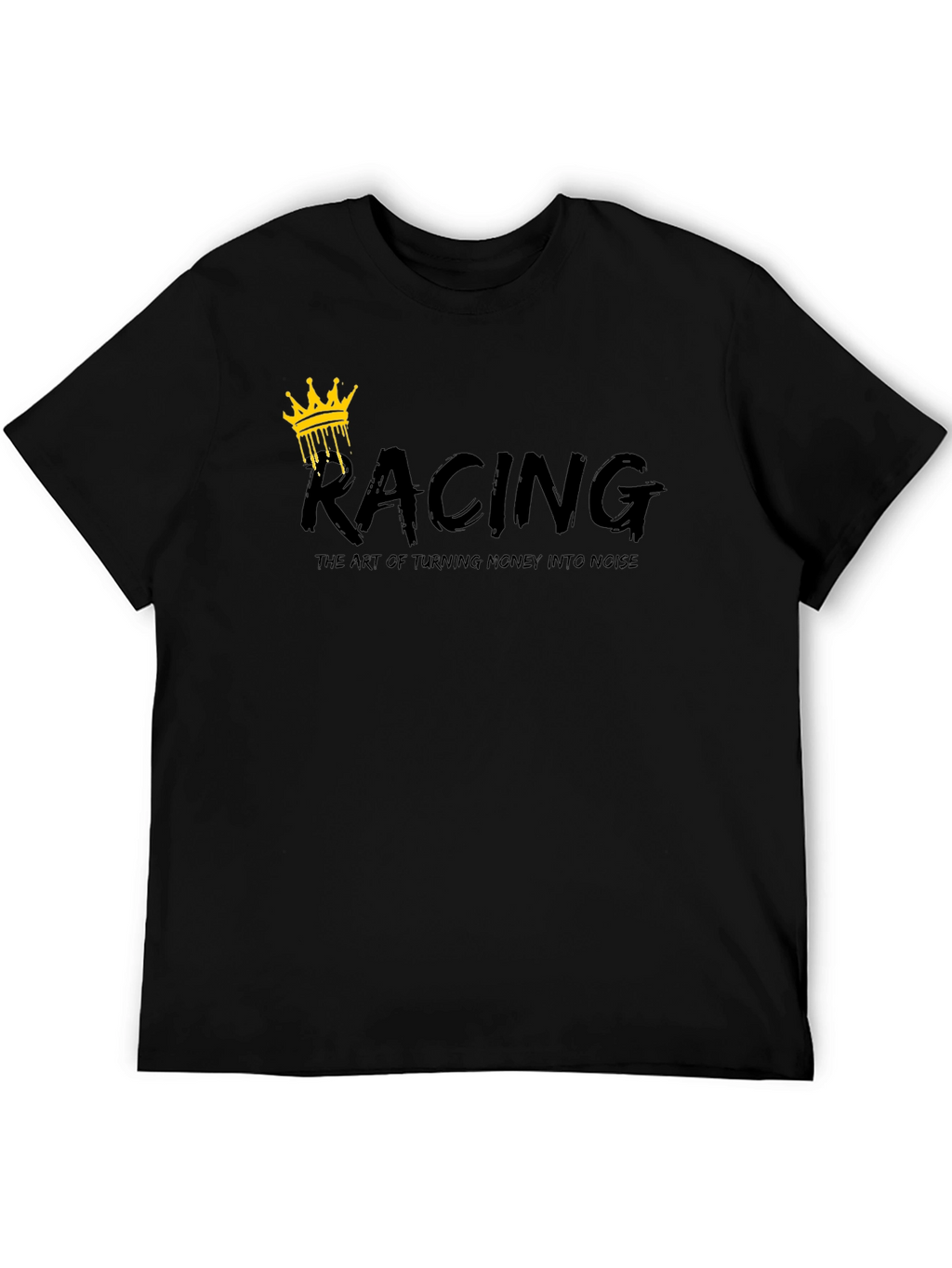 Racing Crown Graphic Black T-Shirt