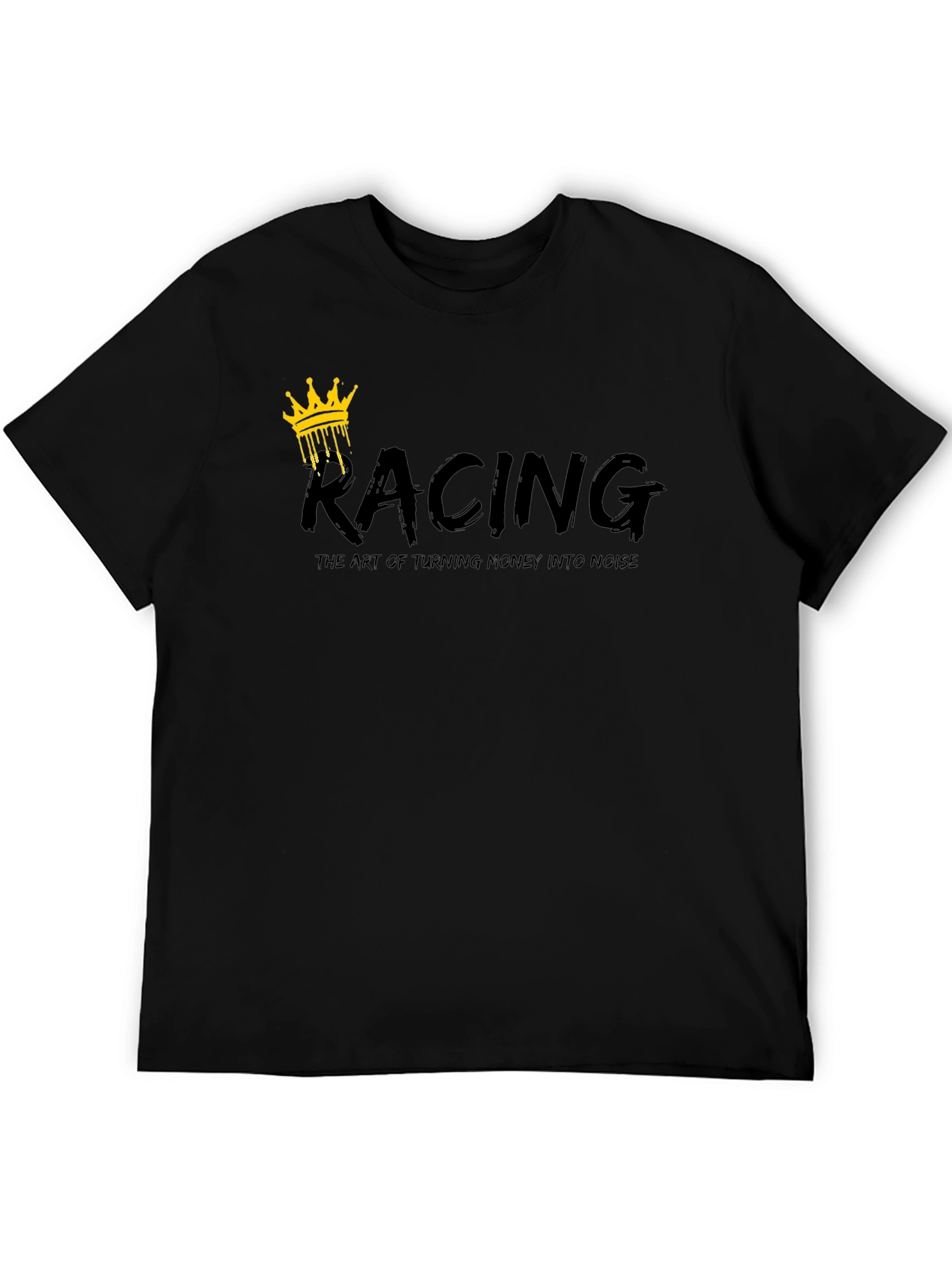 Racing Crown Graphic Black T-Shirt