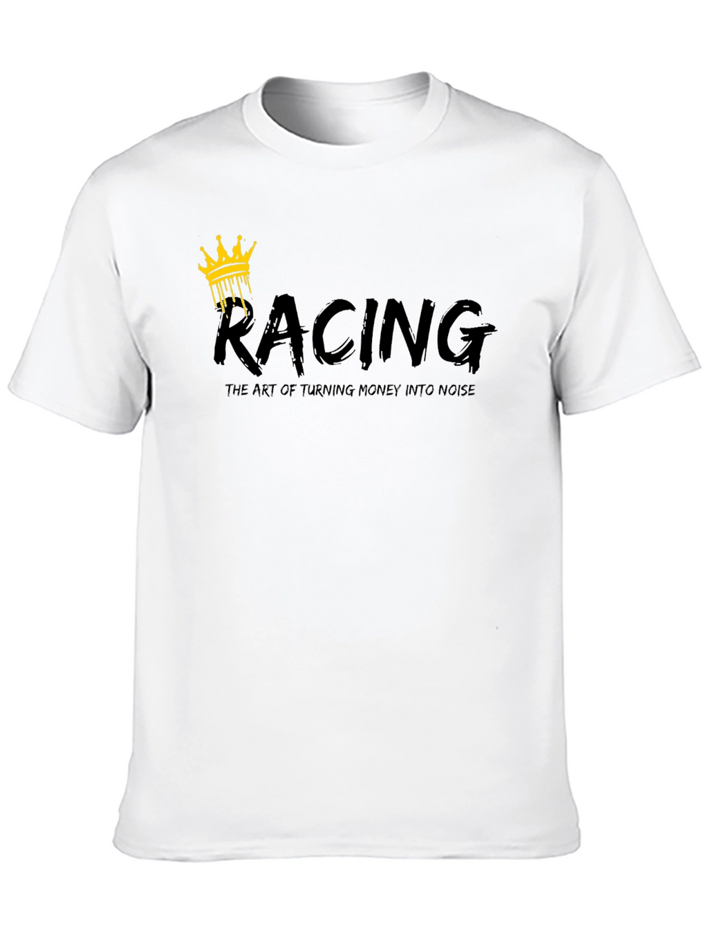 Racing Crown Graphic Black T-Shirt