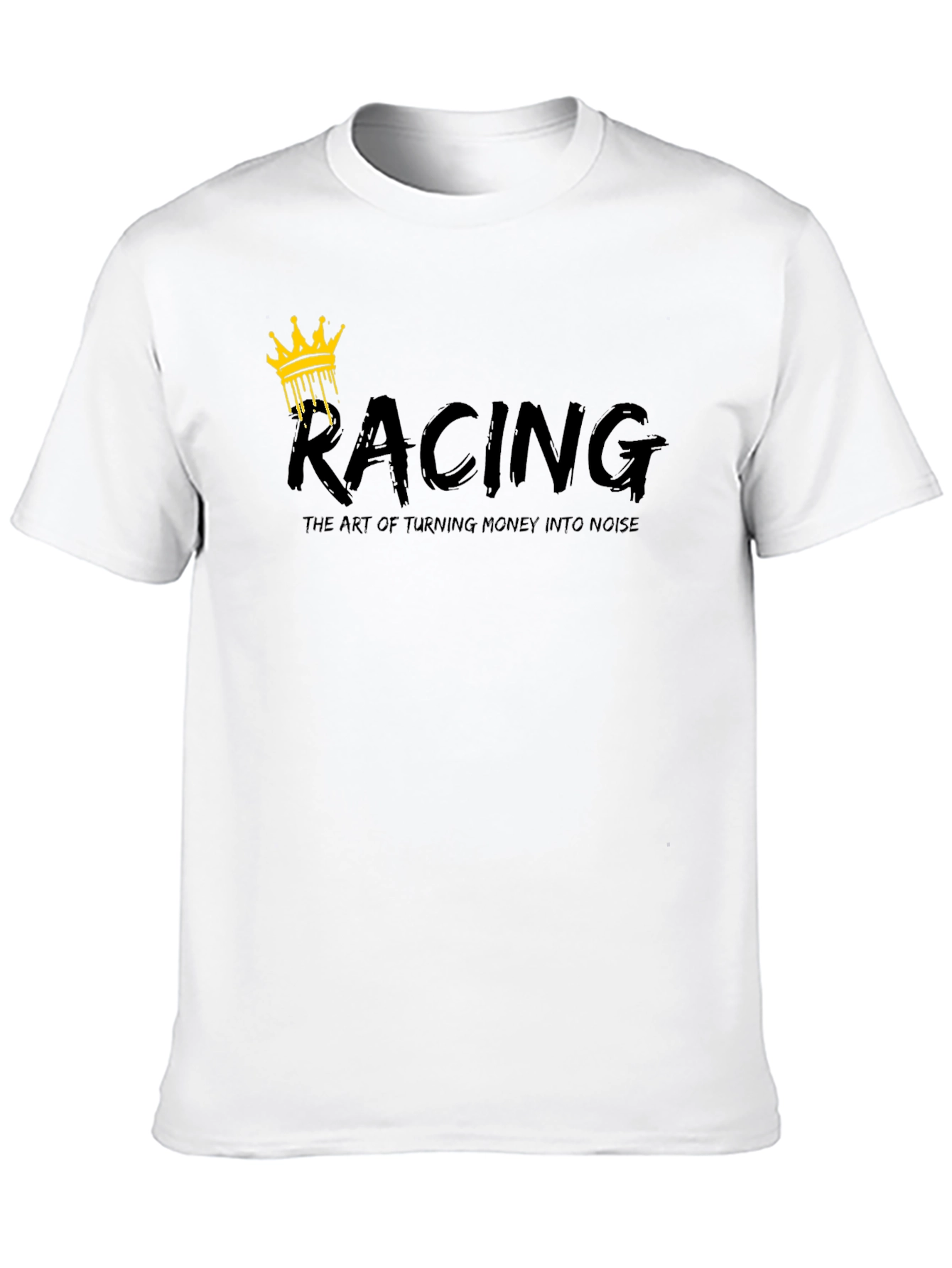 Racing Crown Graphic Black T-Shirt