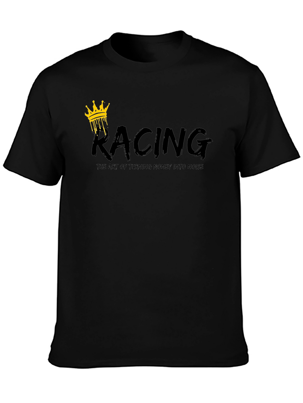Racing Crown Graphic Black T-Shirt