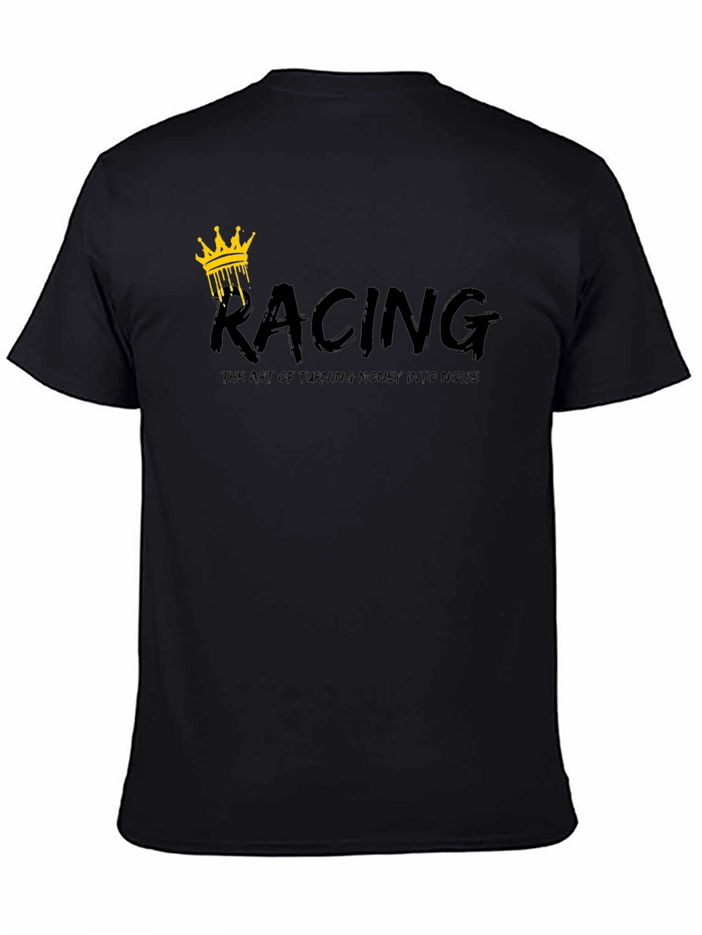 Racing Crown Graphic Black T-Shirt