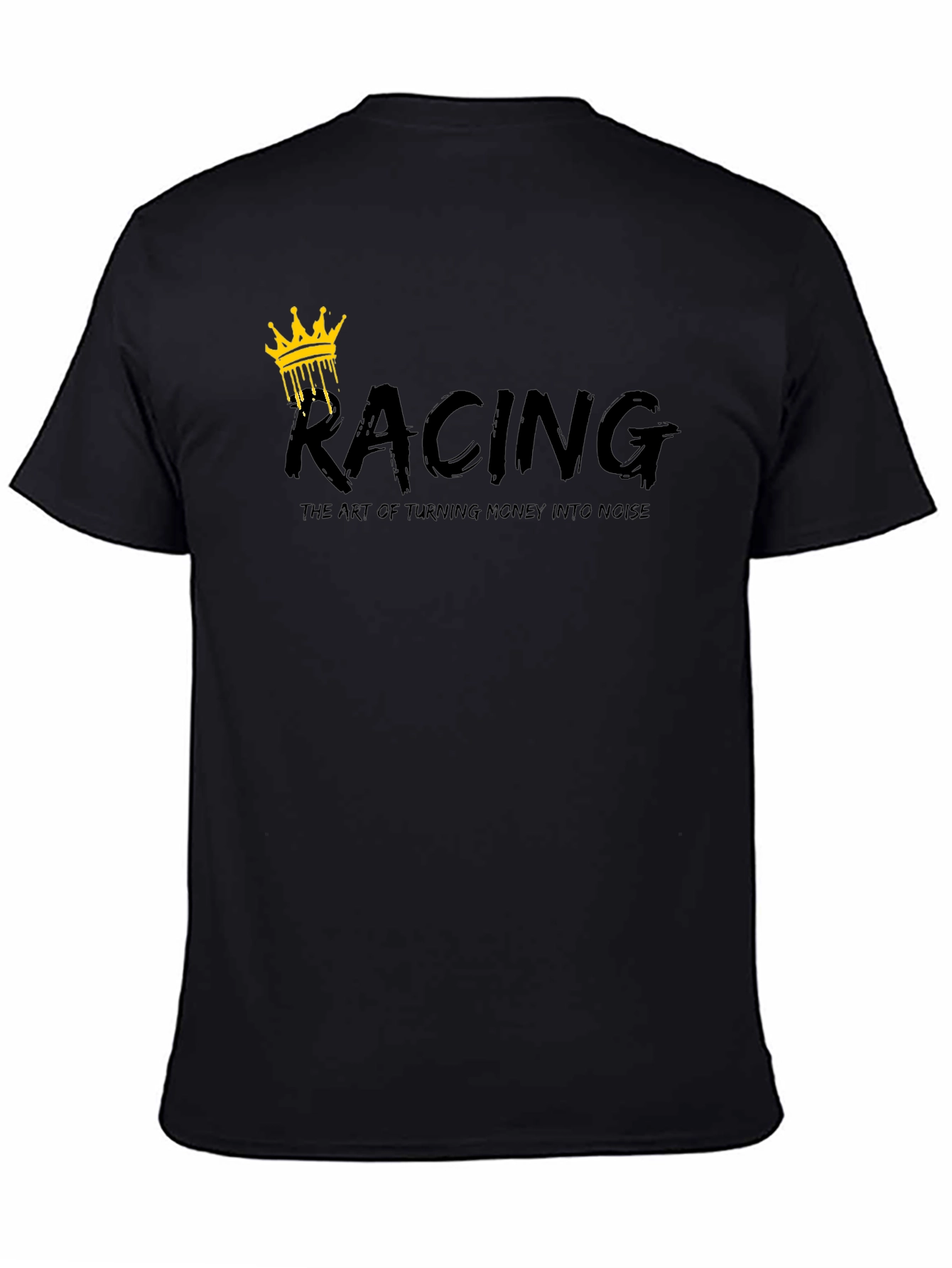 Racing Crown Graphic Black T-Shirt