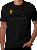 Racing Crown Graphic Black T-Shirt