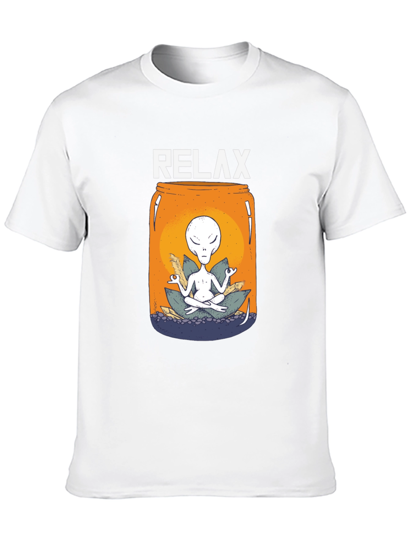 Relax Alien Jar T-Shirt - Meditation Tee