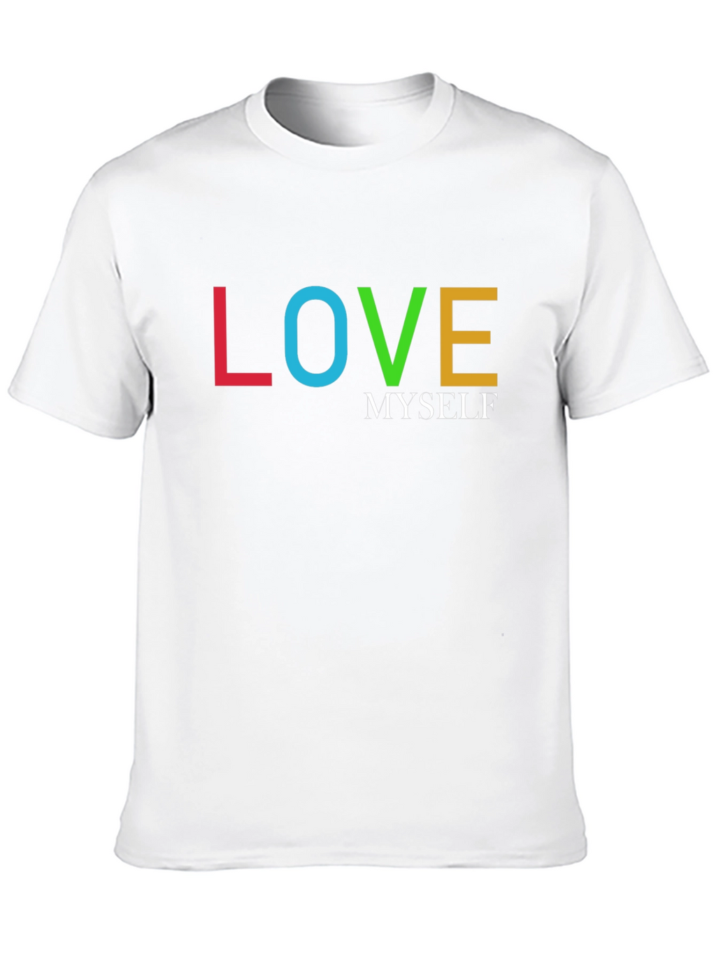 Love Myself Black Graphic T-Shirt