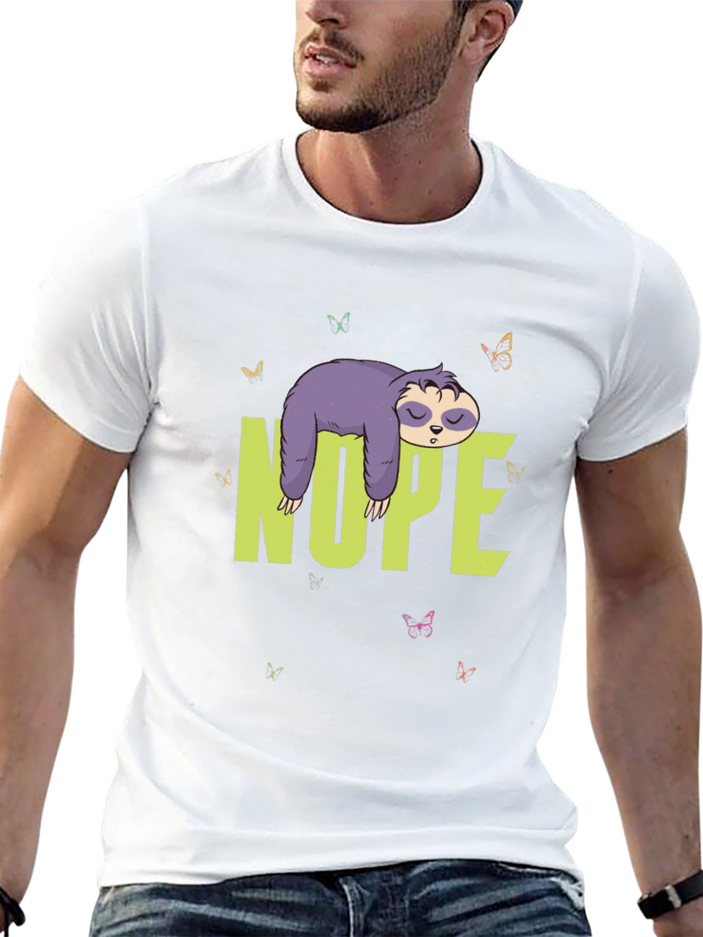 Nope Sloth T-Shirt - Lazy Days