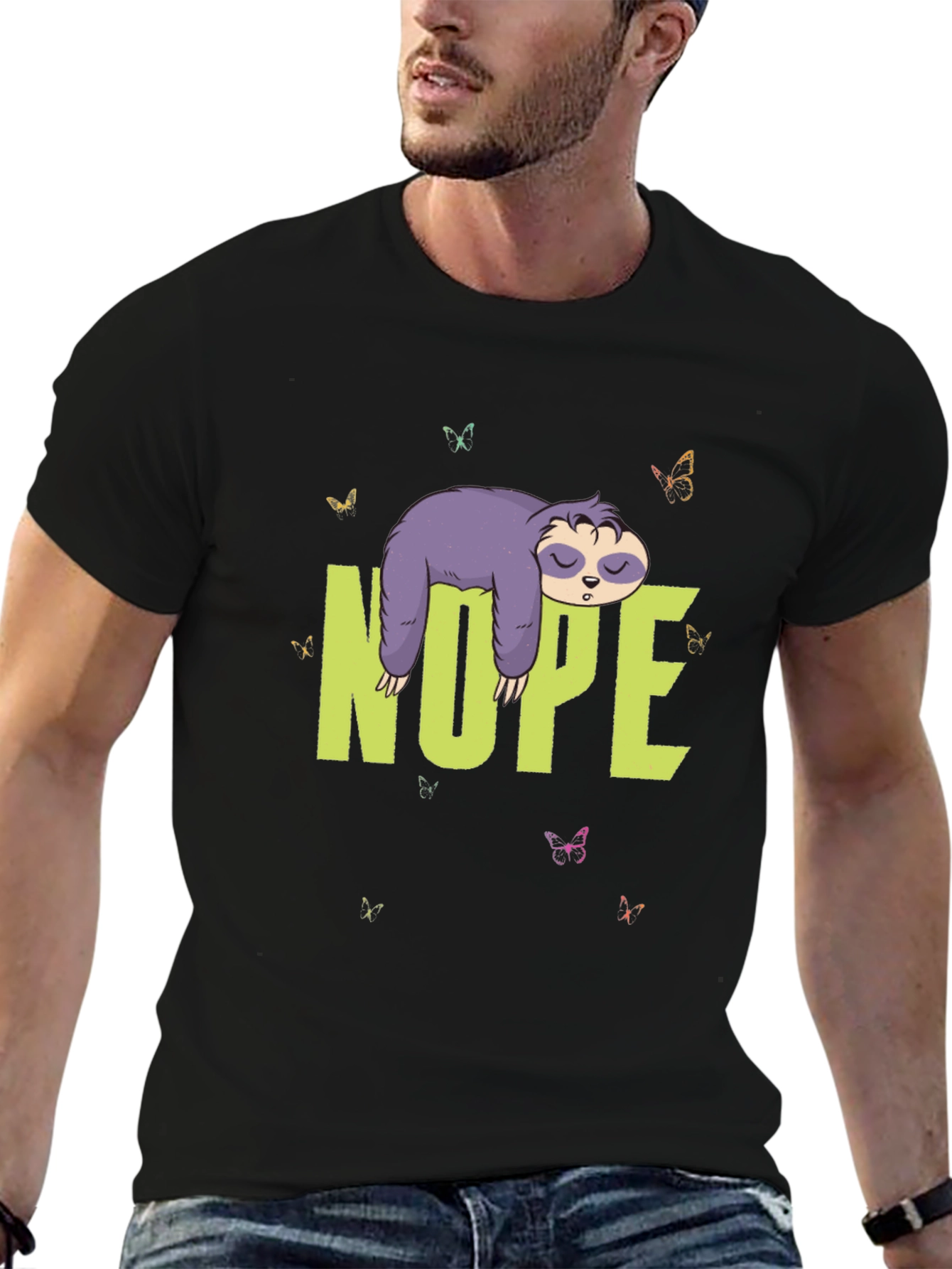 Nope Sloth T-Shirt - Lazy Days