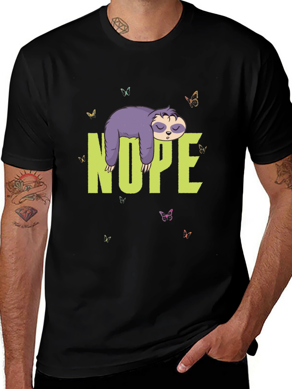 Nope Sloth T-Shirt - Lazy Days